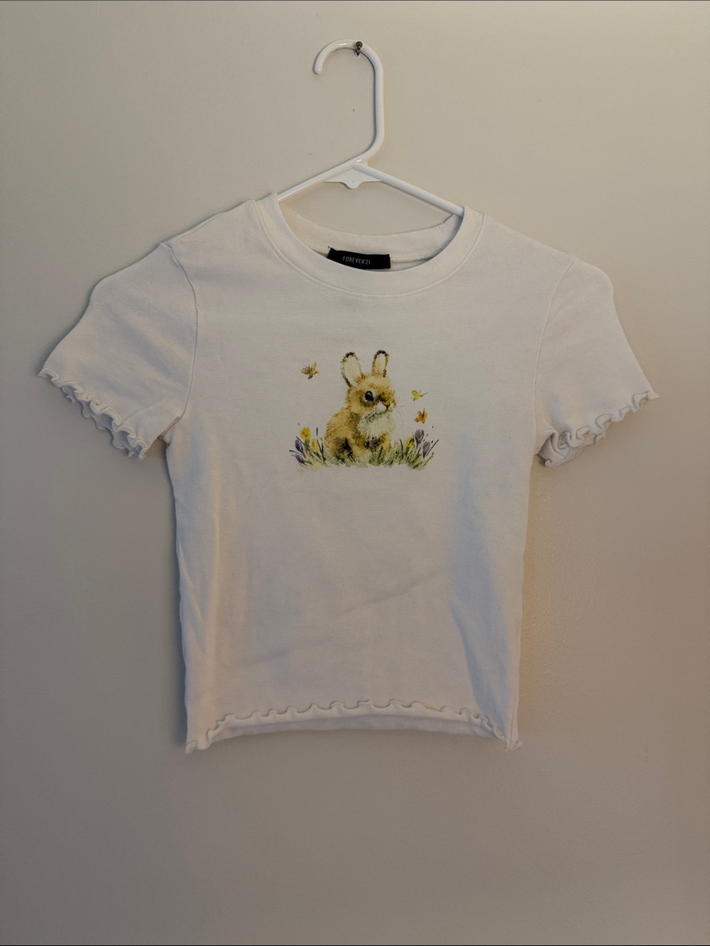 Forever 21 Floral Short Sleeve Tee Size Small
